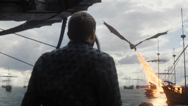 Why not torch Euron’s fleet by night? Picture: HBO