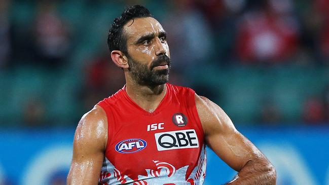 A new documentary, titled The Final Quarter, addresses a number of experiences Adam Goodes had while playing for Sydney. Picture: Phil Hillyard