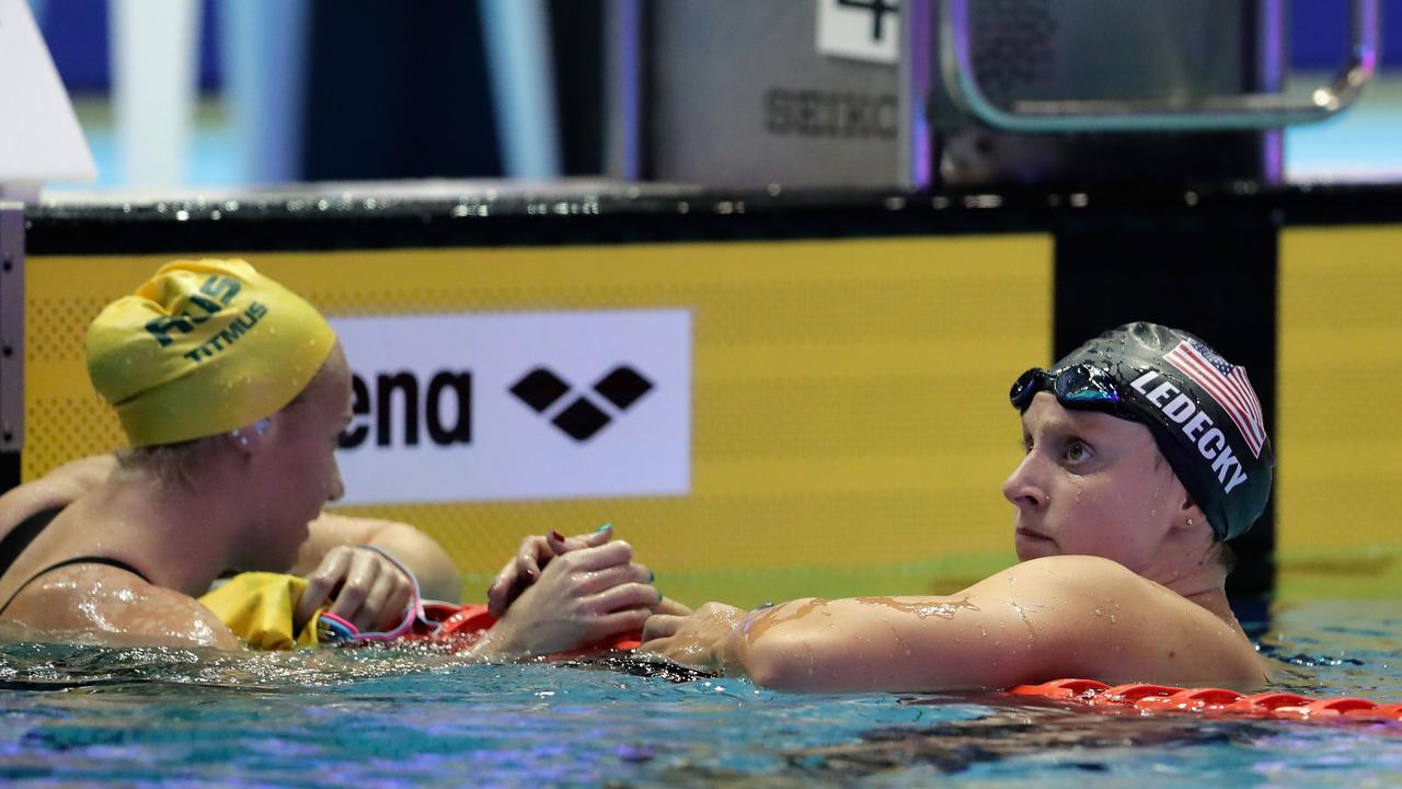 Titmus is the only person to beat Ledecky in an international race. (Picture: Getty Images