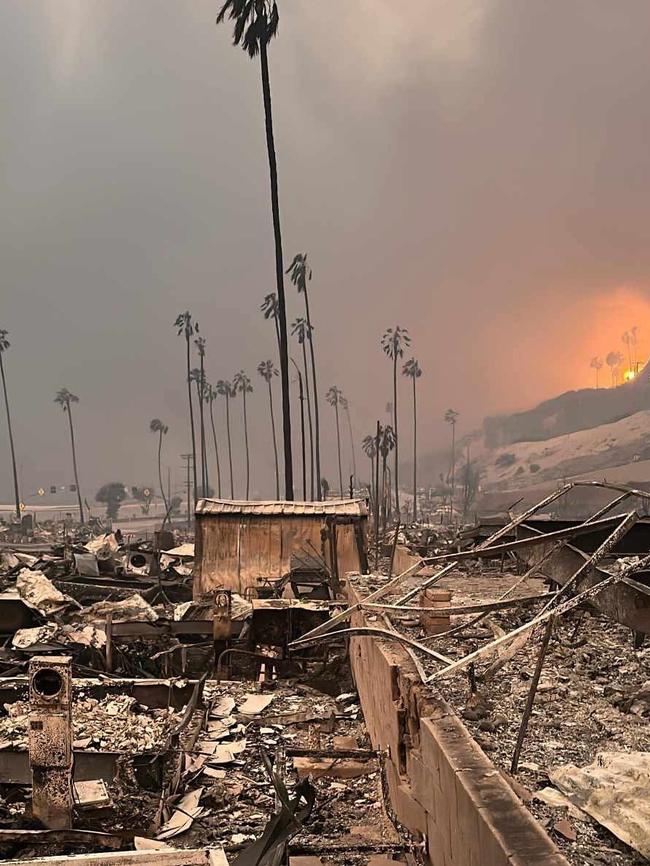 The Melbourne-born man said he was devastated to see the ruins.