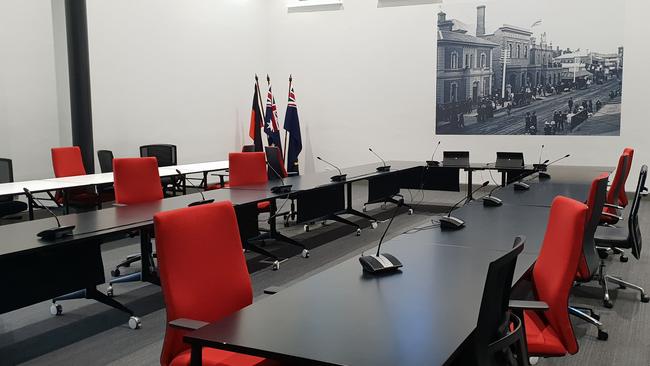 The Gawler Council chambers inside The Institute building on Murray St, Gawler. Picture: Colin James