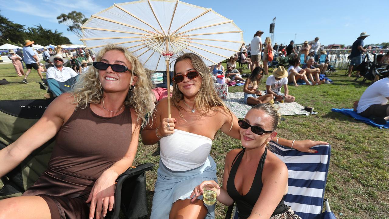 Georgia Potter, Phoenix Hare-Zen, and Ruby McVilly. Picture: Mike Dugdale