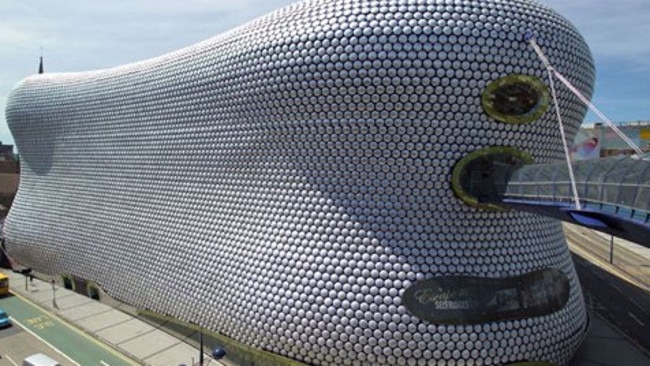 The extraordinary Selfridges department store in Birmingham, UK. The stores have becomes tourist attractions.