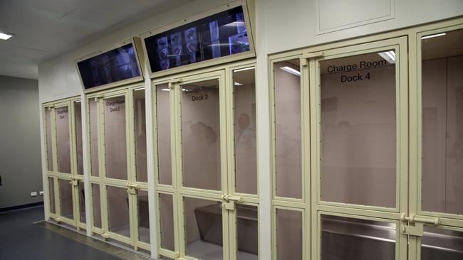 Charge rooms at the Coffs Harbour Police Station on Beryl St. Picture: Gemima Harvey/ Coffs Coast Advocate