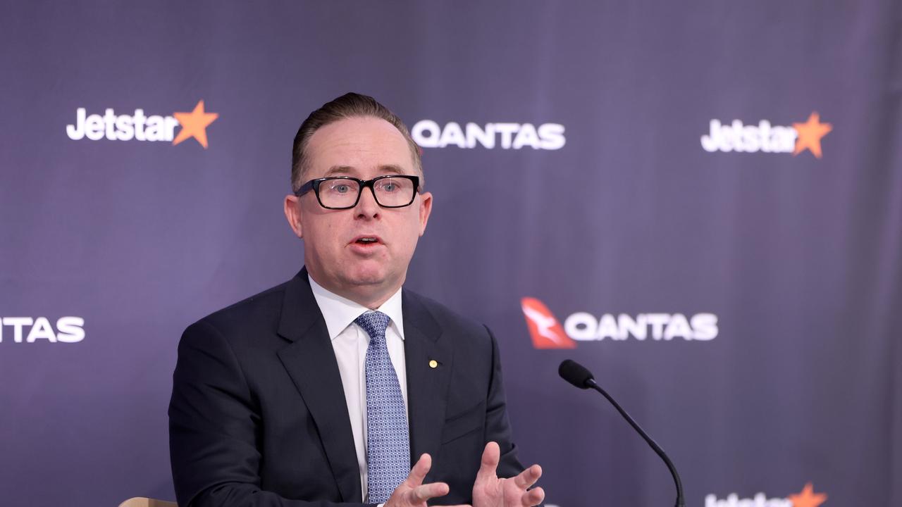 Qantas chief executive Alan Joyce says the airline has been swamped by demand. Picture: NCA NewsWire / Damian Shaw