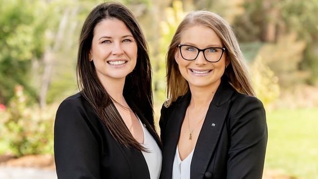 Danielle Comer and Rachael Farror of Magain Real Estate. Picture: supplied.