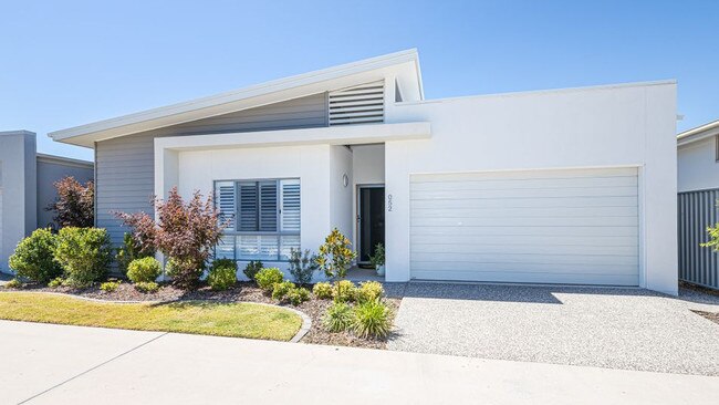 This two-bedroom, two-bathroom house at 52/19 Bongaree Ave, Bongaree, is on the market for $414,000.