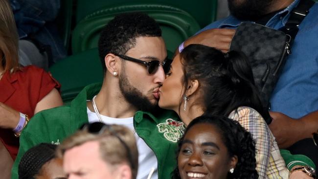 Ben Simmons and Maya Jama attend Wimbledon. Photo by Karwai Tang/WireImage.