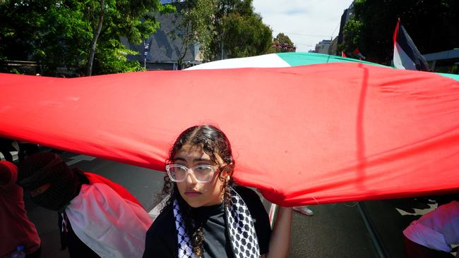 Palestinian supporters are set to protest in the city again this week. Picture: NCA NewsWire / Luis Enrique Ascui
