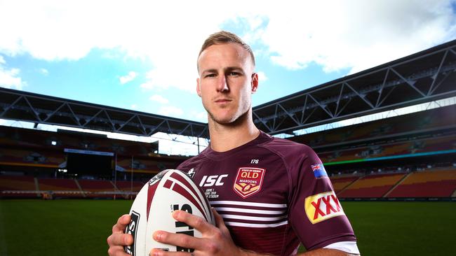 Queensland Origin Captain Daly Cherry-Evans speaks to the media ahead of game 1 Wednesday night at Suncorp Stadium. Pics Adam Head