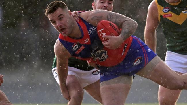 Luke Furci in action for Mernda. Picture: Andy Brownbill