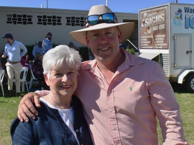 Emmy Cox and Mick Frappell from Toowoomba at Warwick Cup race day at Allman Park Racecourse, Saturday, October 14, 2023 (Photo: Michael Hudson/ Warwick Daily News)