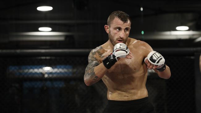 Volkanovski has been training alone during the lockdown. Picture: Richard Dobson