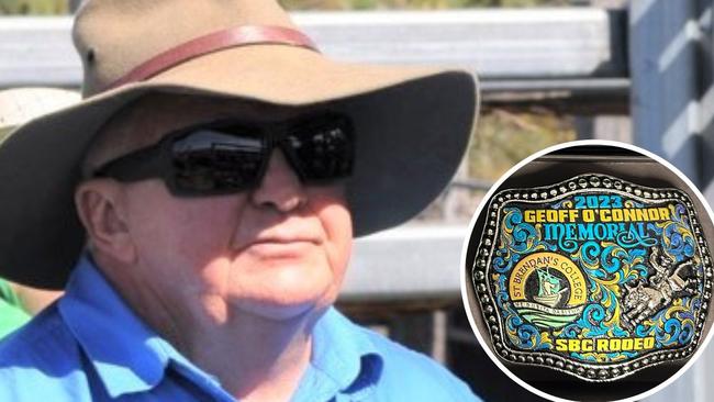 A memorial buckle named in honour of Geoff O'Connor will be presented at the annual St Brendan's College Rodeo.