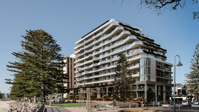 Artist’s impressions of Chasecrown $165 million apartment development at 21-25 South Esplanade, Glenelg. Picture: Chasecrown