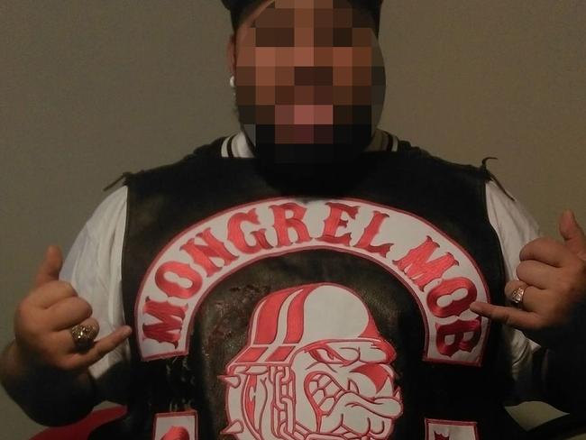 Members of the Gold Coast chapter of the Mongrel Mob. Photo: Supplied