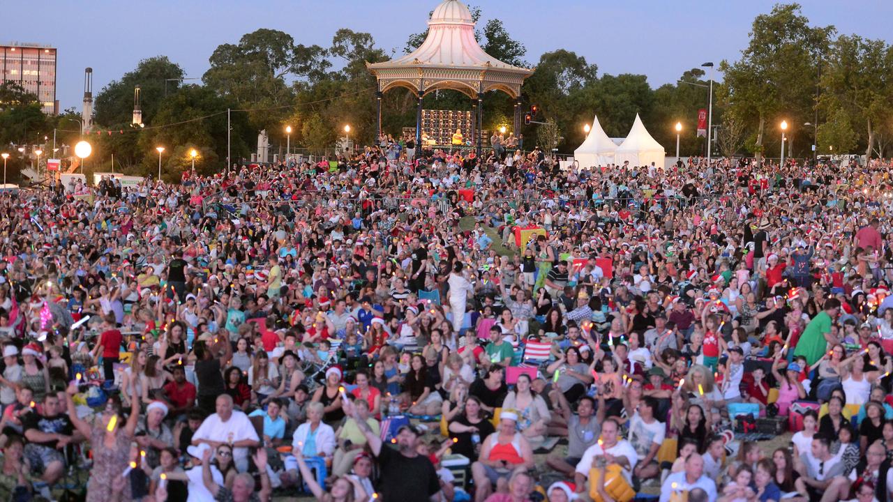 The Carols by Candlelight in Elder Park, which attracts more than 30,000 people each year, is at risk of ending in its 75h anniversary year. Picture: Tom Huntley