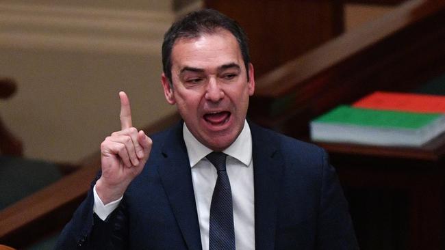 South Australian Premier Steven Marshall during Question Time last week. Picture: AAP Image/David Mariuz