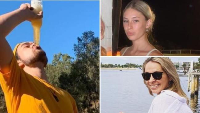 Kane Macdonald (left), Iluka Jones (top right) and Carla Jesberg (bottom right) faced Maroochydore Magistrates Court on Monday for drink driving.