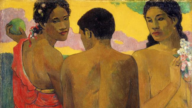 Paul Gauguin, Three Tahitians (Trois Tahitiens) 1899.