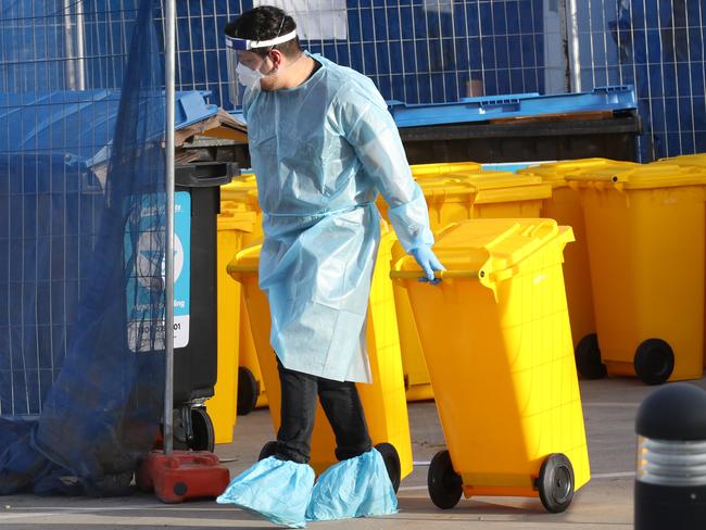 An outbreak at Epping Gardens Aged Care home. Picture: David Crosling