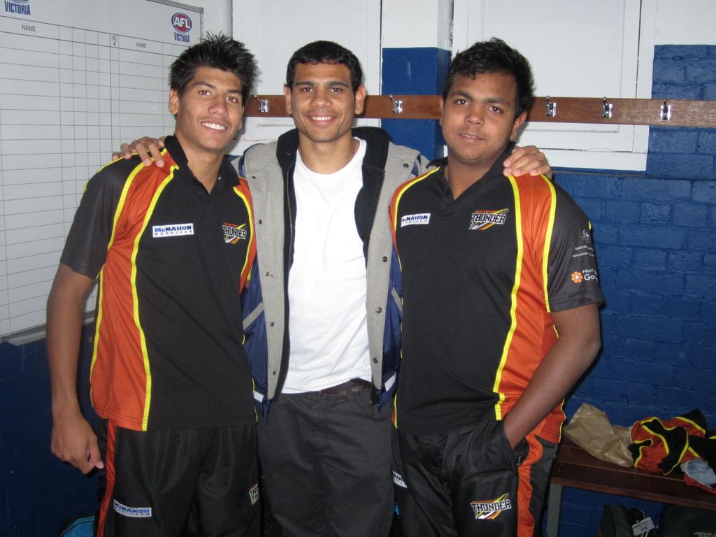 Cousins Ben, Cyril and Willie at the under-18 championships in 2011. Picture: GREY MORRIS