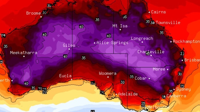 Temperatures are set to spike as high as 46C in some areas of Queensland as extreme and severe heatwaves are tipped to sweep the state along with NSW. Picture: Stormcast.