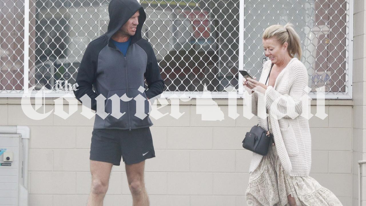 Former Billabong CEO Matthew Perrin and partner Belinda Otton on the Gold Coast today. Picture: WP Media