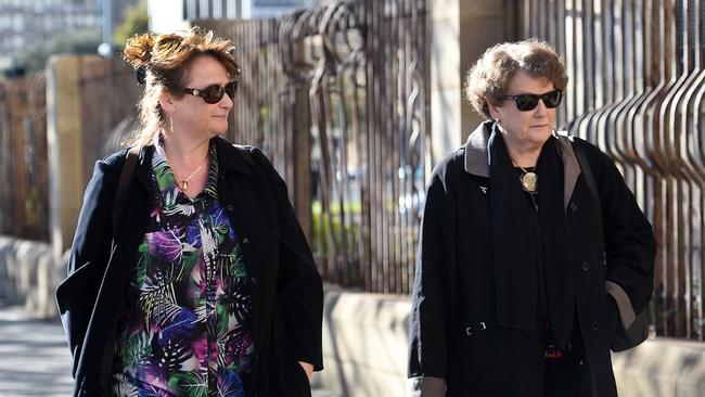 Mrs Russell outside court at an earlier hearing. Picture: Roger Wyman