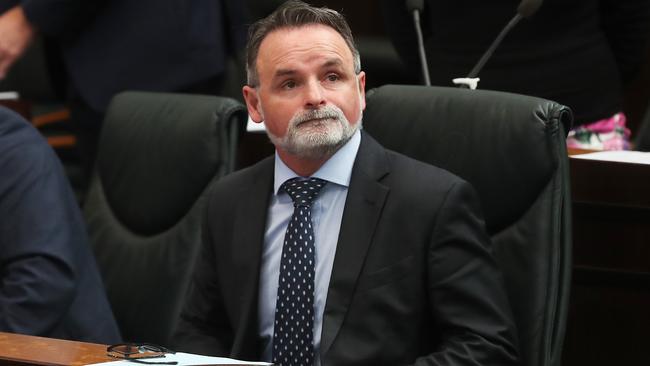 David O'Byrne Labor member for Franklin. Last sitting day of the Tasmanian parliament before the Winter break. Picture: Nikki Davis-Jones