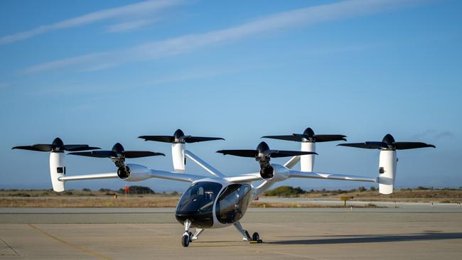 Joby Aviation electric vertical takeoff and landing aircraft. Picture: supplied