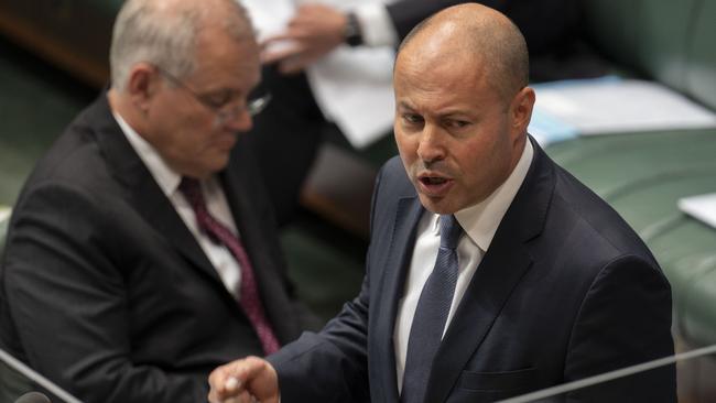 CANBERRA, AUSTRALIA - NewsWire Photos FEBRUARY 15, 2022: , Canberra. Picture : Treasurer Josh Frydenberg during Question Time at Parliament House in Canberra. Picture: NCA NewsWire / Martin Ollman