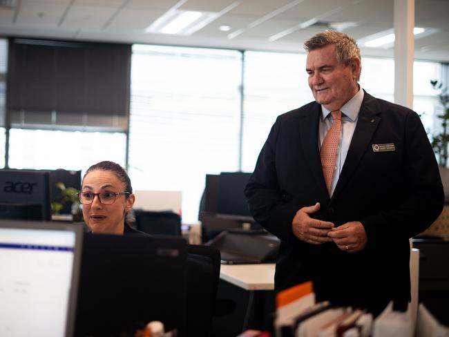 Detective Superintendent Danny Doherty at the headquarters in Parramatta. Picture: Tom Parrish