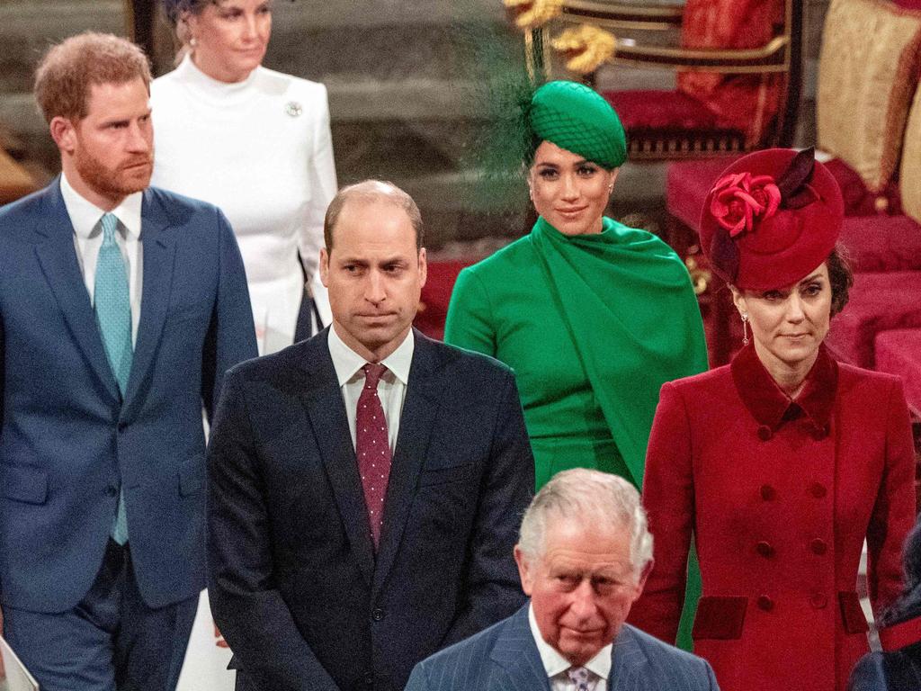 A family like no other. Picture: Phil Harris/Pool/AFP