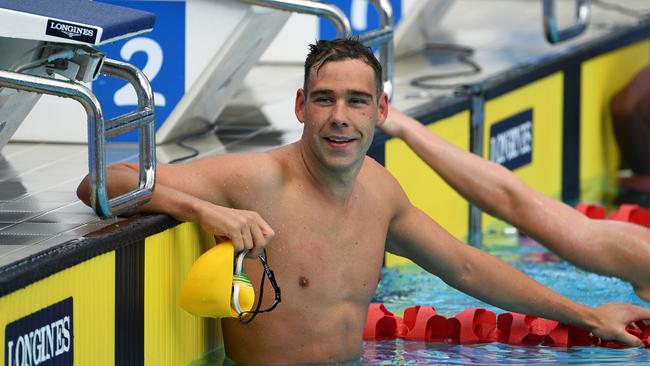 Australia’s Grant Irvine is through to the final of the mens' 50m butterfly. Photo: AAP