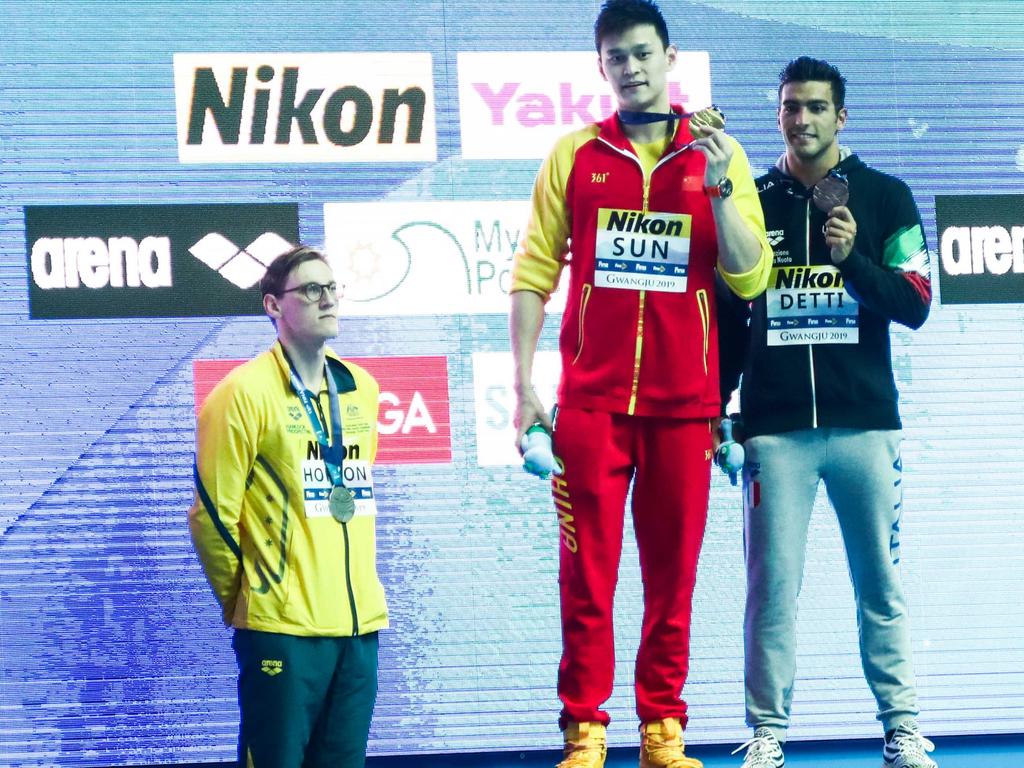 Mack Horton refused to shake hands with Sun Yang.