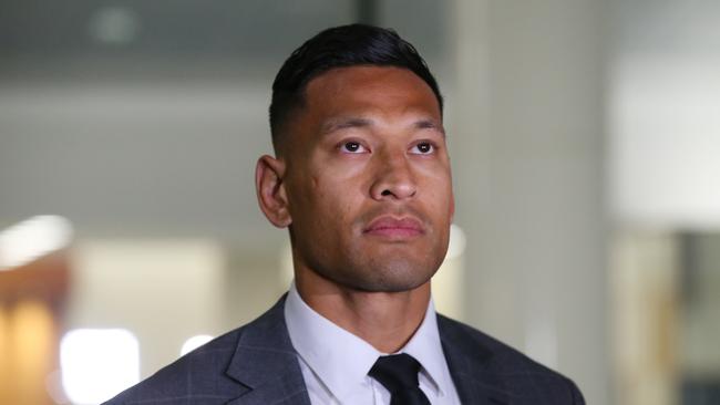 Former Australian professional rugby league player Israel Folau. Picture: AAP