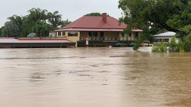 Tumbulgum tavern underwater in the 2022 floods. Picture: Tweed District Volunteer Rescue Association