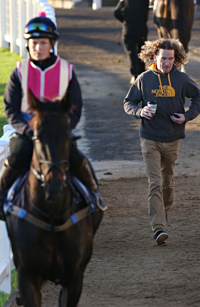 Ciaron Maher says Azkadellia has improved since her Doomben 10,000 run. Picture: Annette Dew