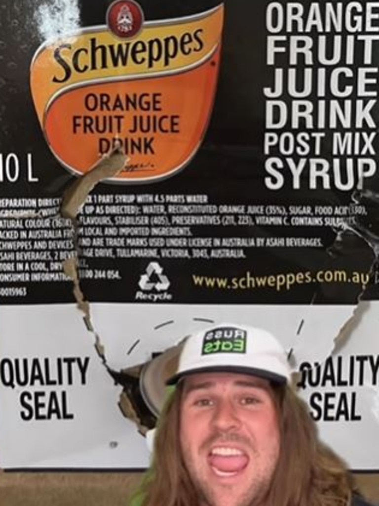 Fruit drink – which 'is about 35 per cent juice, and [producers] make it cheap as f**k by stretching it out with sugar'. Picture: Instagram