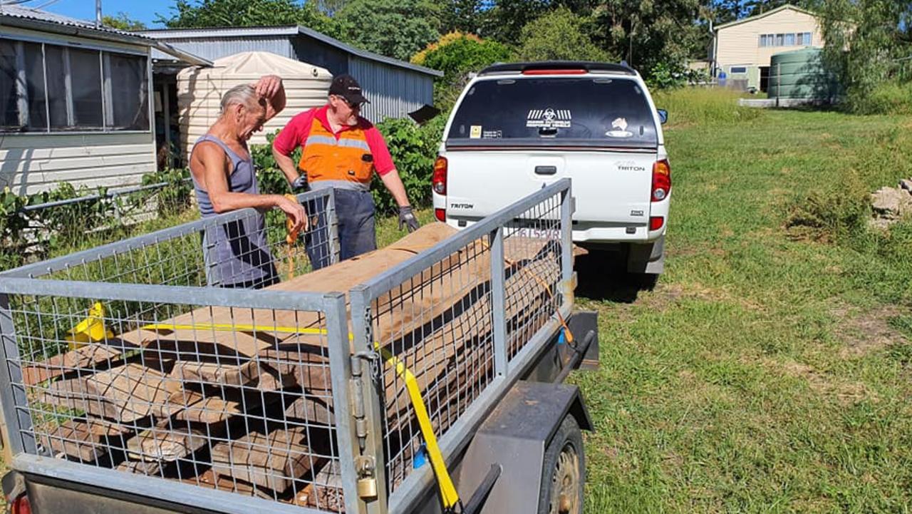 Roughly 400kgs of donated timber was stolen from the Monto Men's Shed in May. Picture: Facebook
