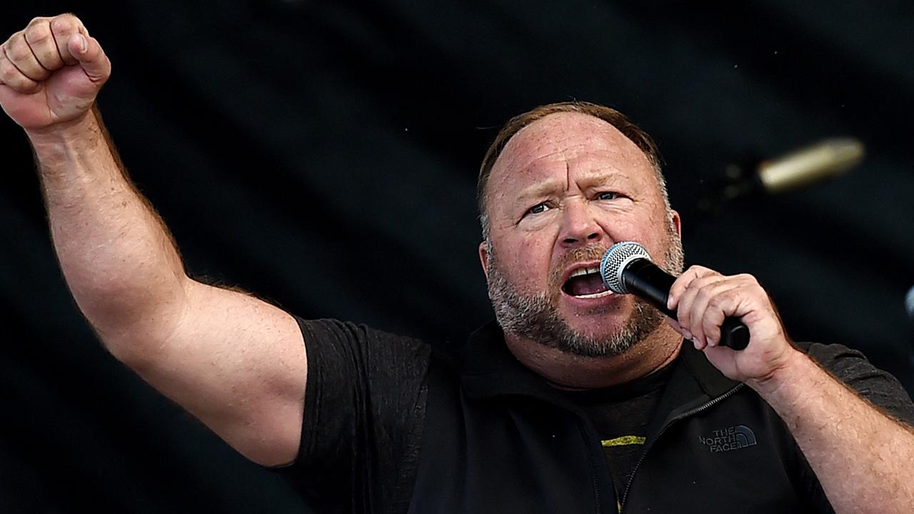 Far-right radio host Alex Jones will not be allowed back on Twitter. Picture: Olivier Douliery / AFP