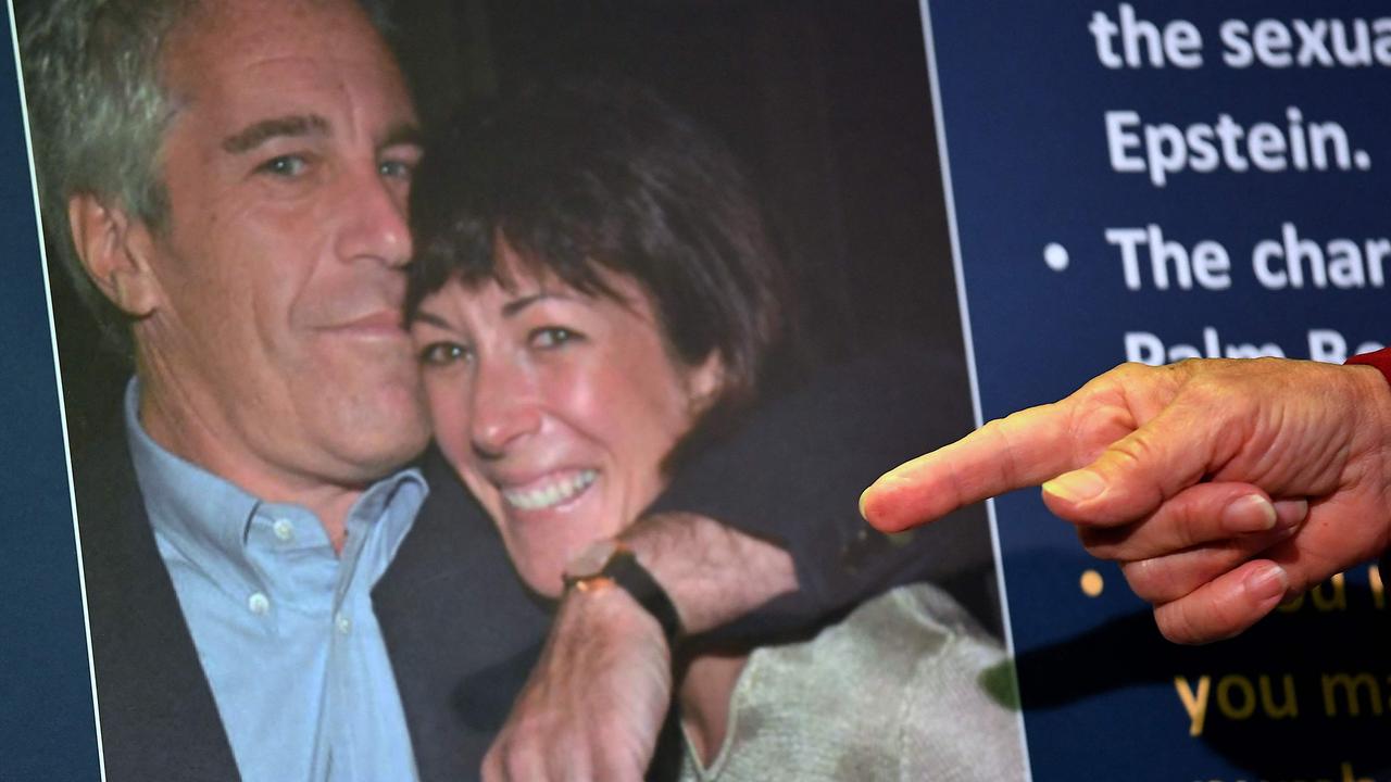 Ghislaine Maxwell and Jeffrey Epstein. Picture: Johannes Eisele/AFP