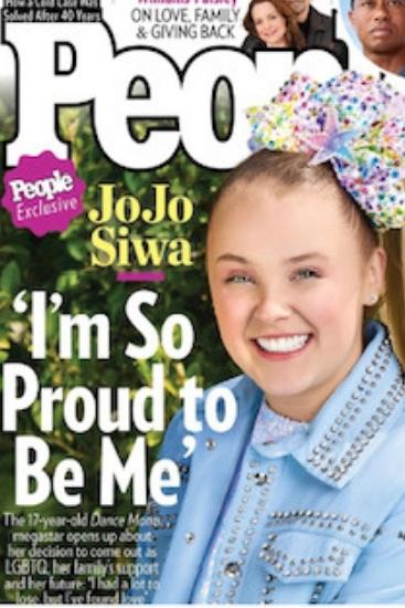 JoJo Siwa spoke to People Magazine about coming out in 2020. Source: People Magazine