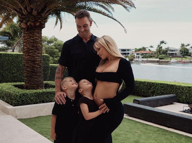 Matt Poole and Tammy Hembrow are expecting a baby. Photo: Carlene Raschke