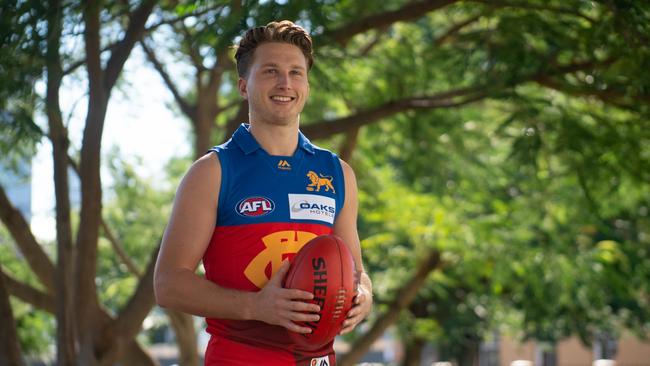 Lions defender Alex Witherden has signed a three-year contract extension that will see him remain in Brisbane till the end of 2022. Picture: Courtney McDonnell/Brisbane Lions