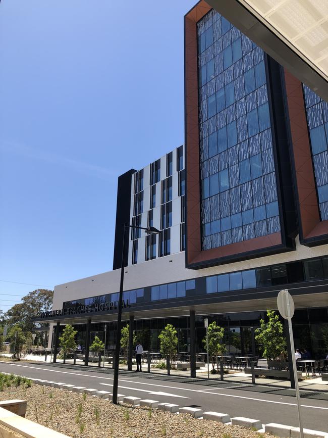 Exterior of Northern Beaches Hospital in Frenchs Forest. Picture: Julie Cross.