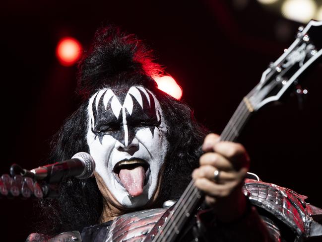 KISS play the first of two nights at Sydney’s Qudos Bank Arena. Picture: Monique Harmer