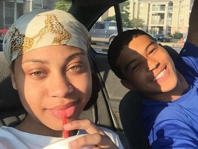 Kittakone Sirisombath Jr (right) and Destiny La'nae Irish are dating. Picture: Twitter/@K1ttaTron