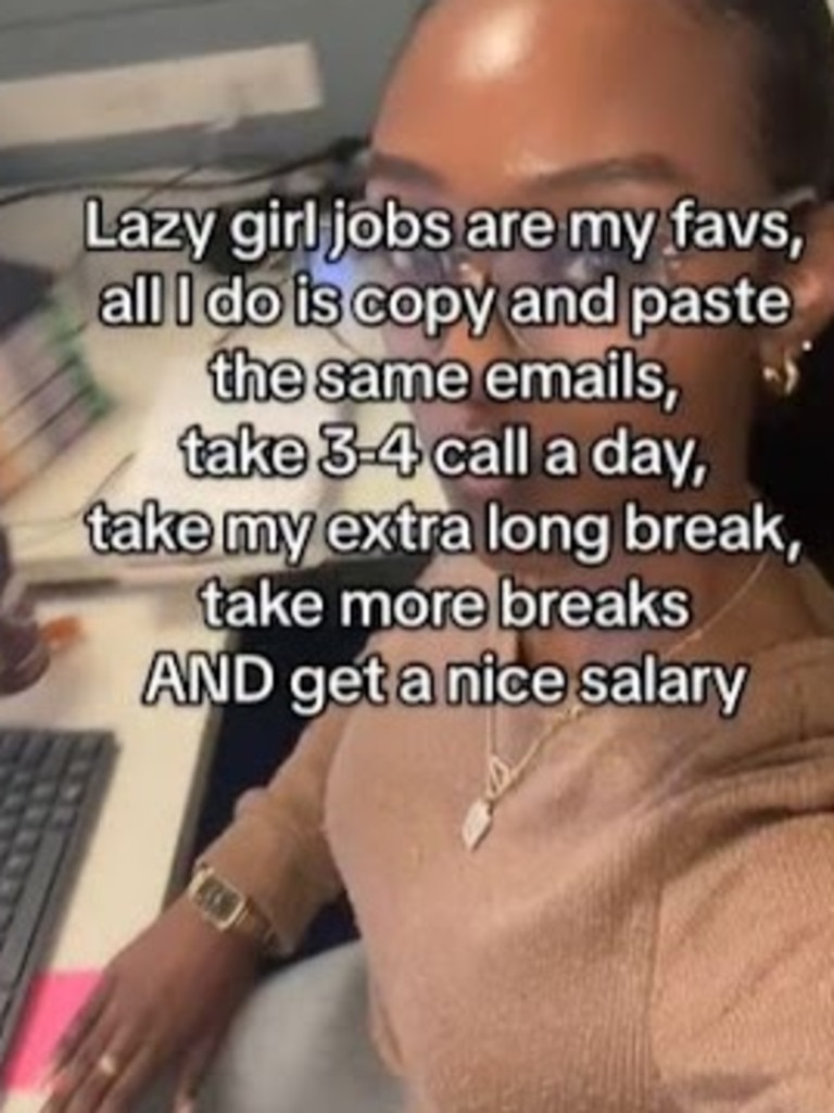 Women are sharing their lazy jobs online. Picture: TikTok/raeandzeebo